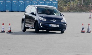 Vidar Gulliksen fra Eidsvoll kjørte svært friskt i sin Volkswagen e-up! Det holdt til andreplass. (Foto: Ståle Frydenlund)
